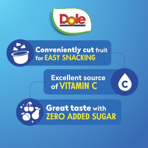 Dole Fruit Bowls Snacks with no sugar - Image 3