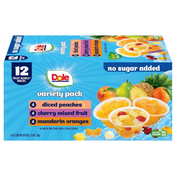 Dole Fruit Bowls Snacks with no sugar