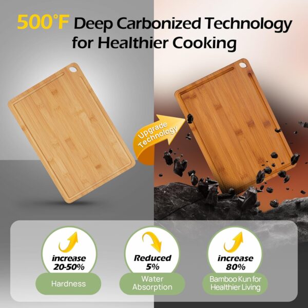BamboonDurable Wood Cutting Boards for Kitchen - Image 4