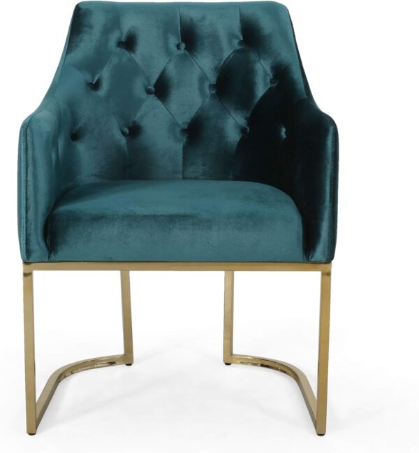 Home Fern Modern Tufted Glam Accent Chair - Image 4