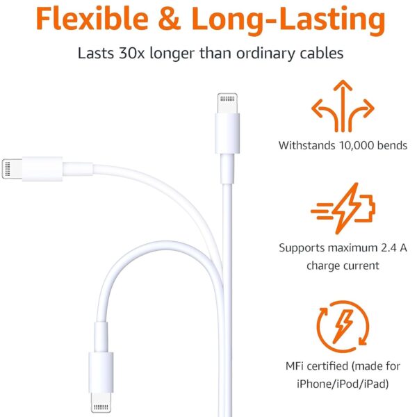 Apple Cable MFi Certified iPhone Charger Cord - Image 4