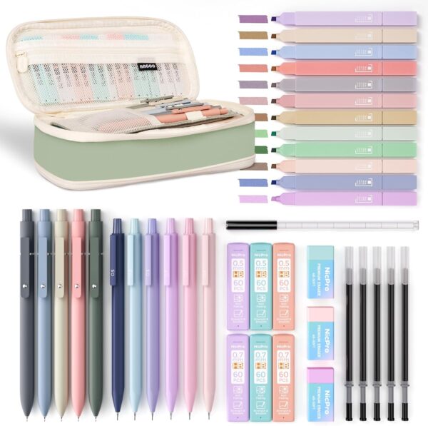 School Supplies with Big Capacity Pen Case Student Stationary