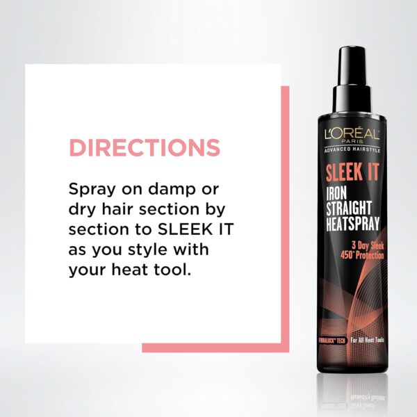 L'Oréal Paris  Hairstyle Straight Heat Spray - Image 2