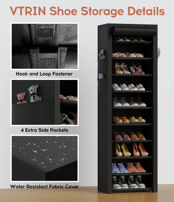 Shoe Rack Organizer Tall Shoe Rack for Closet Entryway - Image 3