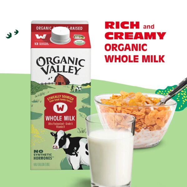 Organic Valley, Organic Whole Milk - Image 3