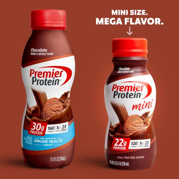 Premier Protein Shake MINIs, Chocolate, 22g Protein - Image 5