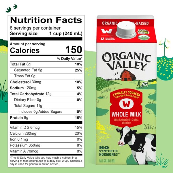 Organic Valley, Organic Whole Milk - Image 4