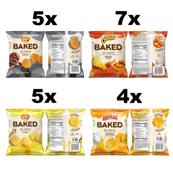 Frito-Lay Baked Variety Pack, 0.875 Ounce Snack Bags - Image 4