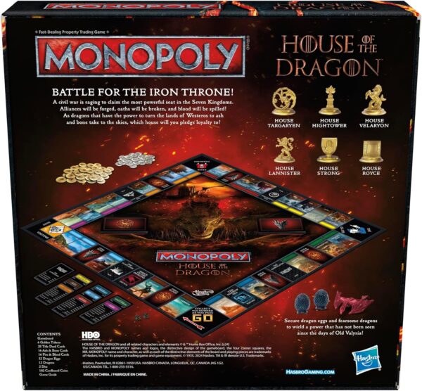 Monopoly House of the Dragon Edition Board Game - Image 4