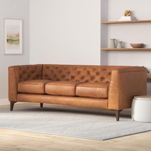 Poly & Bark Essex Leather 89-Inch Sofa