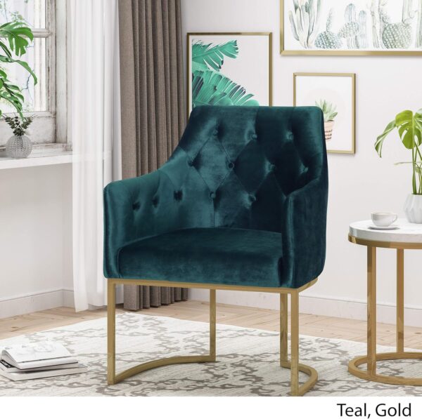 Home Fern Modern Tufted Glam Accent Chair