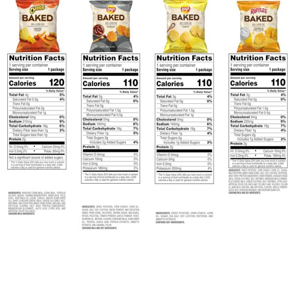 Frito-Lay Baked Variety Pack, 0.875 Ounce Snack Bags - Image 5