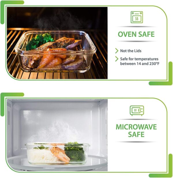 Glass Storage Containers with Lids (Multi-Compartment) - Image 3