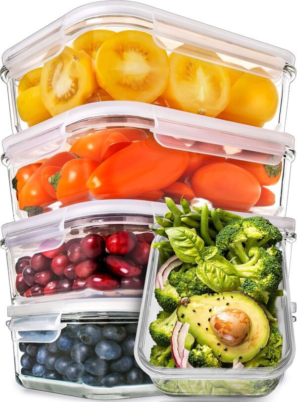 Glass Storage Containers with Lids (Multi-Compartment) - Image 5
